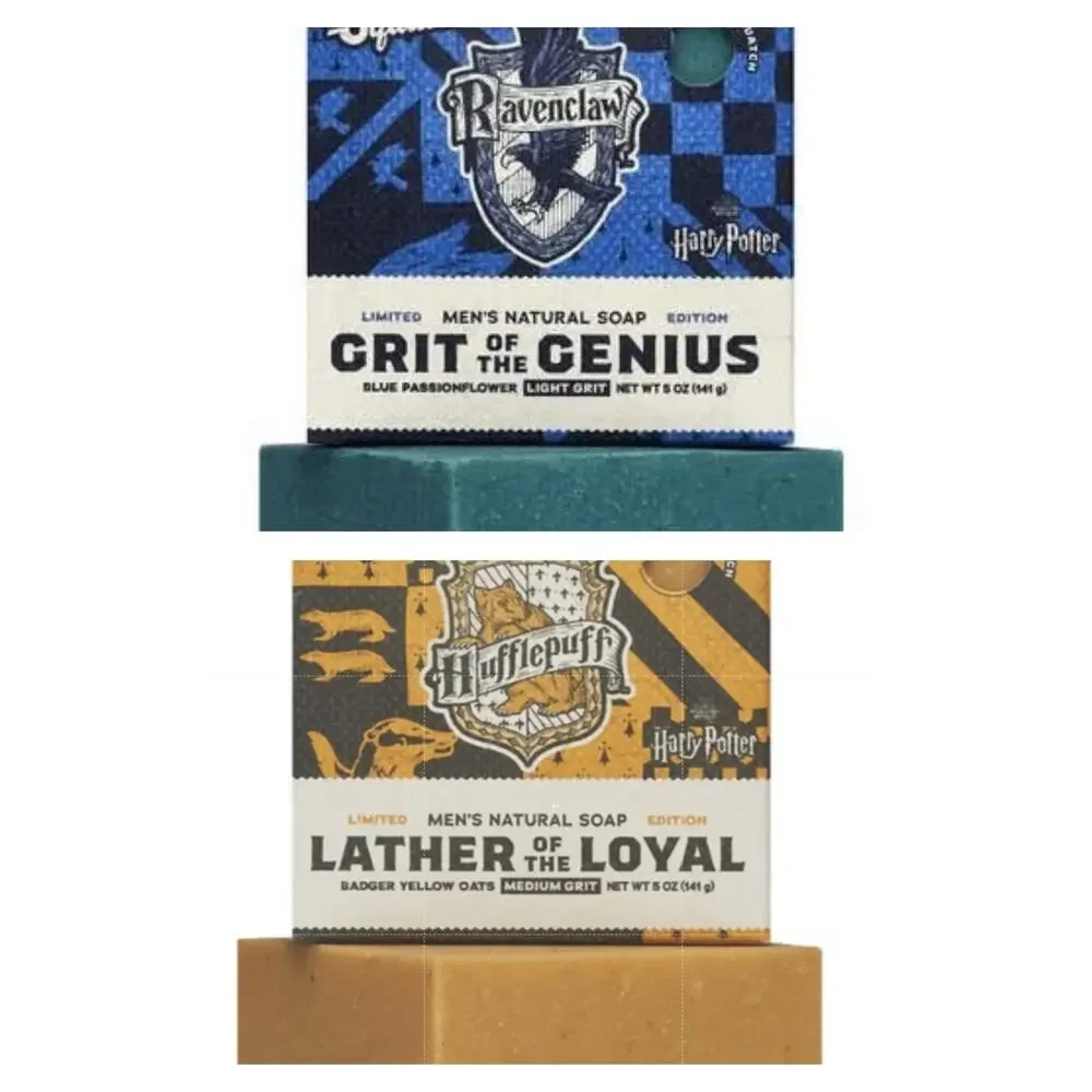 Dr. Squatch Harry Potter Soap Set Hufflepuff Ravenclaw 2pk 5oz NEW